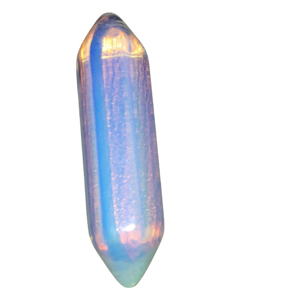 Opalite Crystal Set β Tumbled Palm Stone & Point β 28g Total - Picture 5 of 10